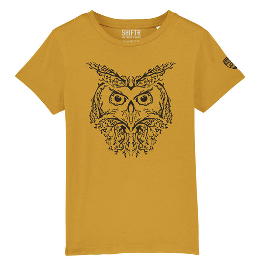 De Uil Kids T-shirt - Ochre